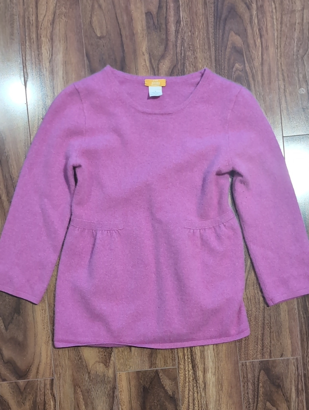 Cashmere J. Crew Raspberry Pink Knit Sweater Top